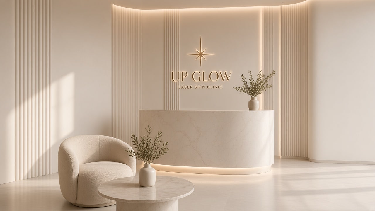 Recepción de UP GLOW Laser Skin Clinic
